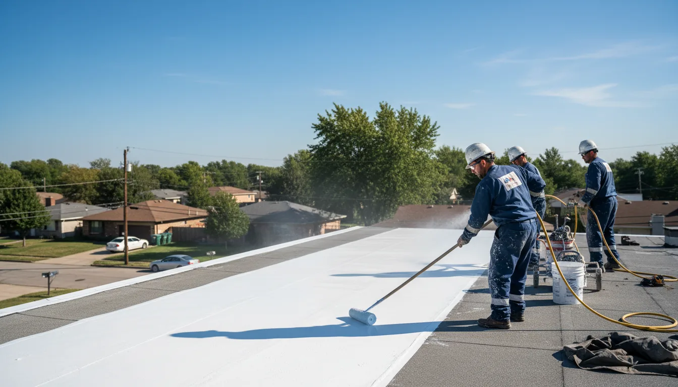 Commercial roof coating in Littlerock, CA near me